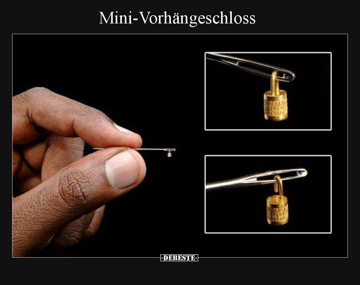 Mini-Vorhängeschloss