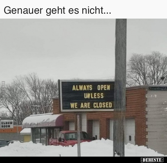 Genauer geht es nicht... - Lustige Bilder | DEBESTE.de