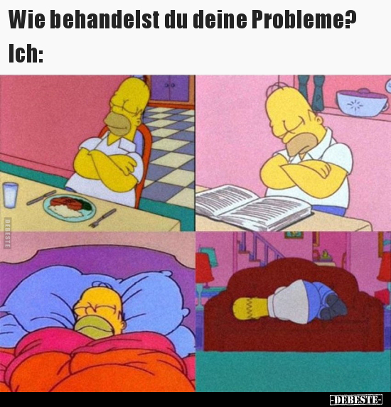 Wie behandelst du deine Probleme?.. - Lustige Bilder | DEBESTE.de