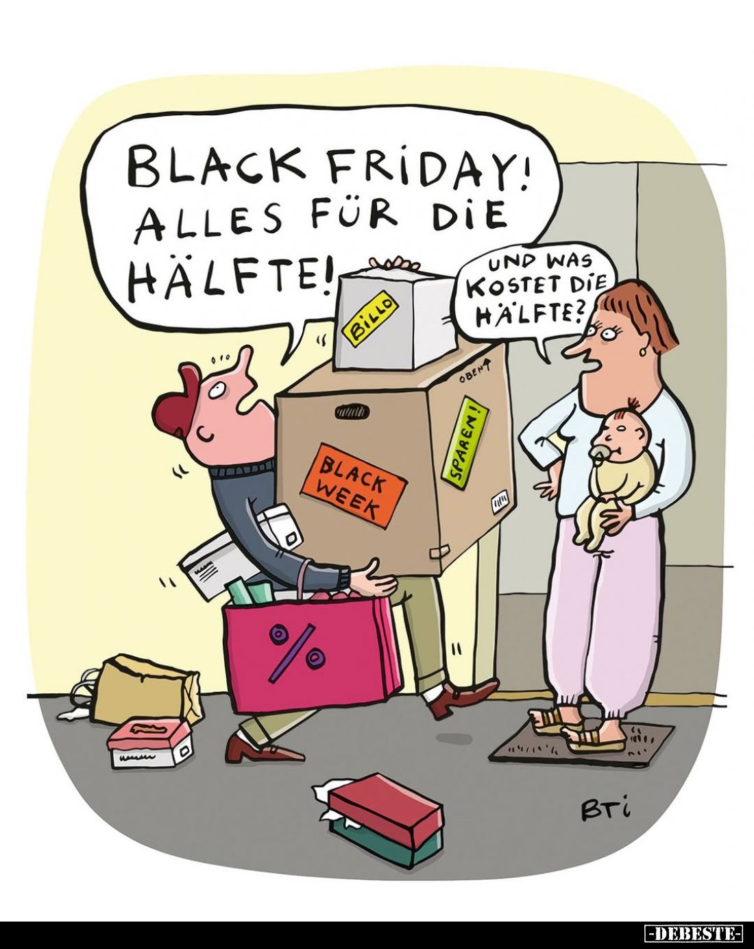 Black Friday! Alles für die Hälfte!
-
Und was kostet die Hälfte?