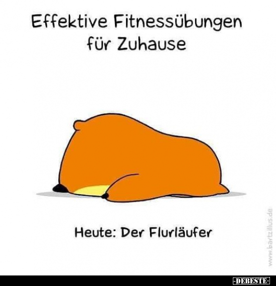 Effektive Fitnessübungen für Zuhause Heute.. - Lustige Bilder | DEBESTE.de