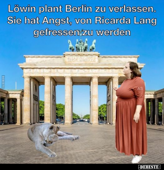 Löwin plant Berlin zu verlassen. Sie hat Angst, von Ricarda.. - Lustige Bilder | DEBESTE.de