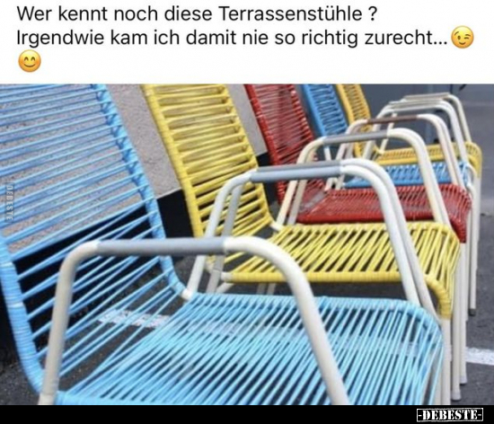 Wer kennt noch diese Terrassenstühle?.. - Lustige Bilder | DEBESTE.de