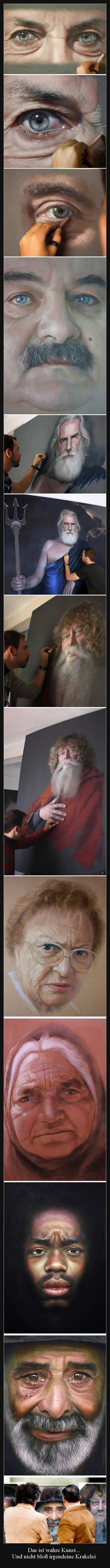 Das ist wahre Kunst... Und nicht bloß irgendeine Krakelei..