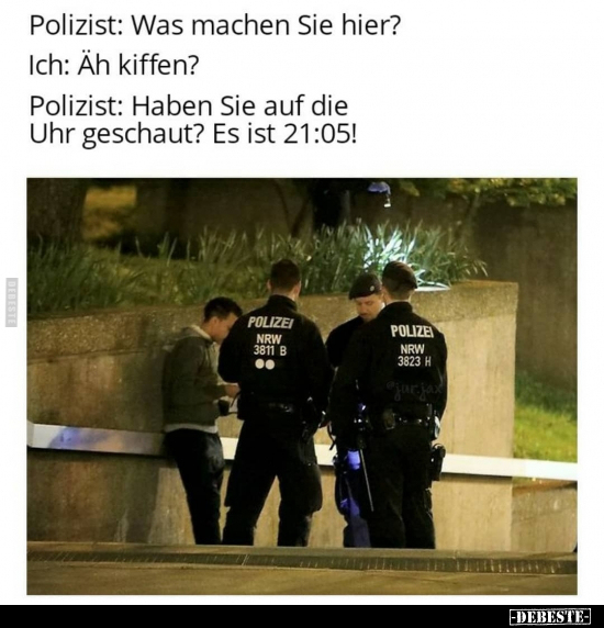 Polizist: Was machen Sie hier?.. - Lustige Bilder | DEBESTE.de