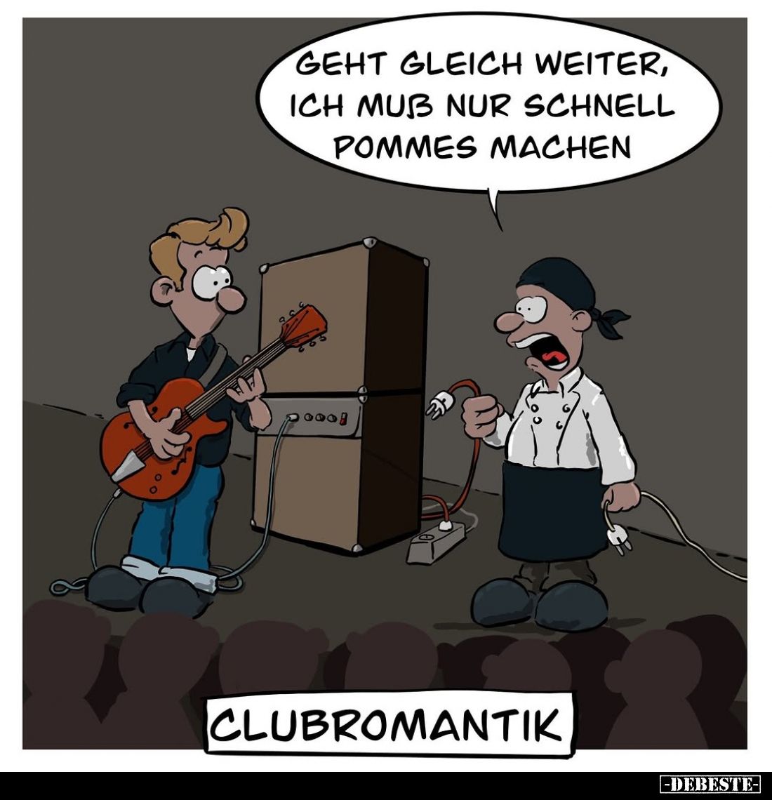 Geht gleich weiter, ich muß nur schnell Pommes machen
-
Clubromantik
