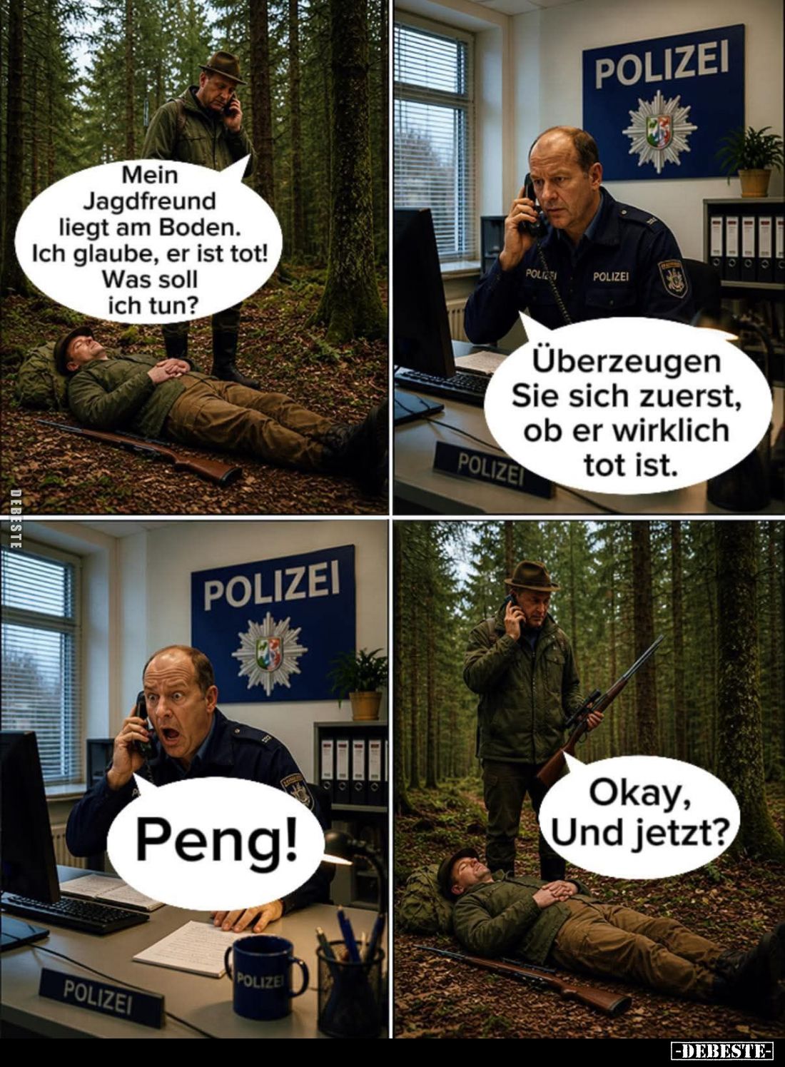 Mein Jagdfreund liegt am Boden... - Lustige Bilder | DEBESTE.de