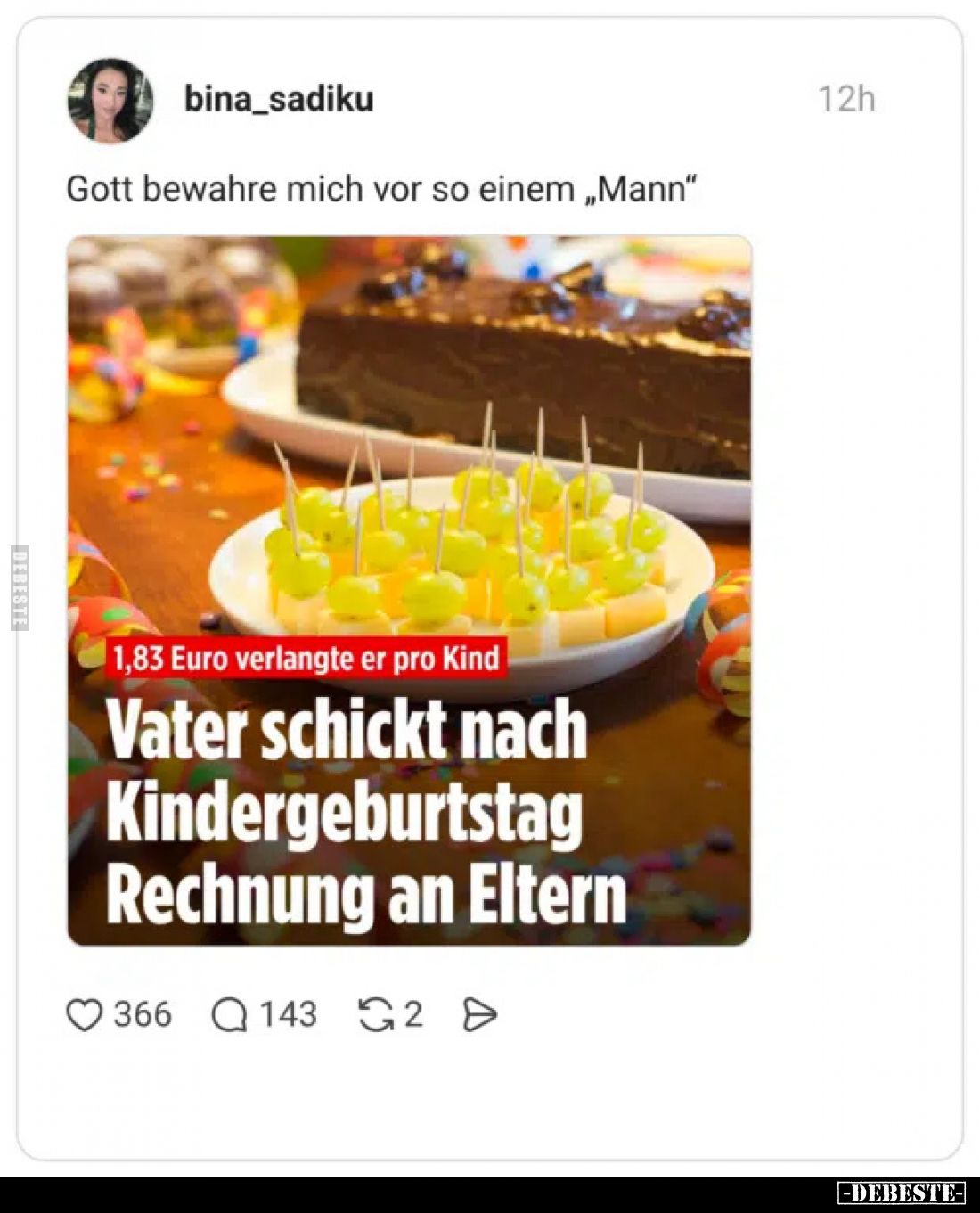 Gott bewahre mich vor so einem „Mann“.