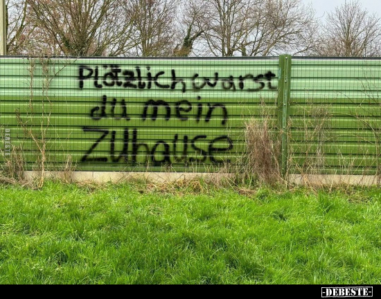 Plötzlich warst du mein Zuhause... - Lustige Bilder | DEBESTE.de