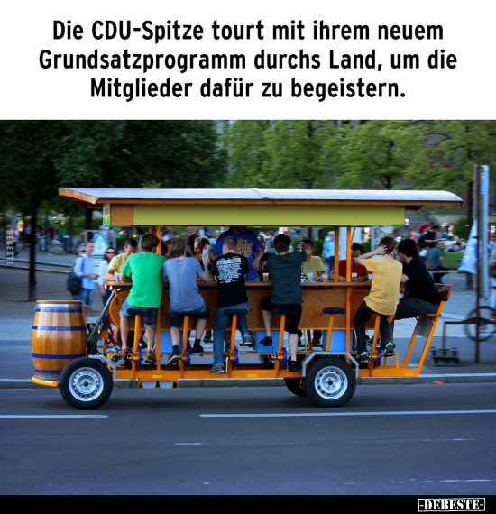 Die CDU-Spitze tourt mit ihrem neuem Grundsatzprogramm.. - Lustige Bilder | DEBESTE.de