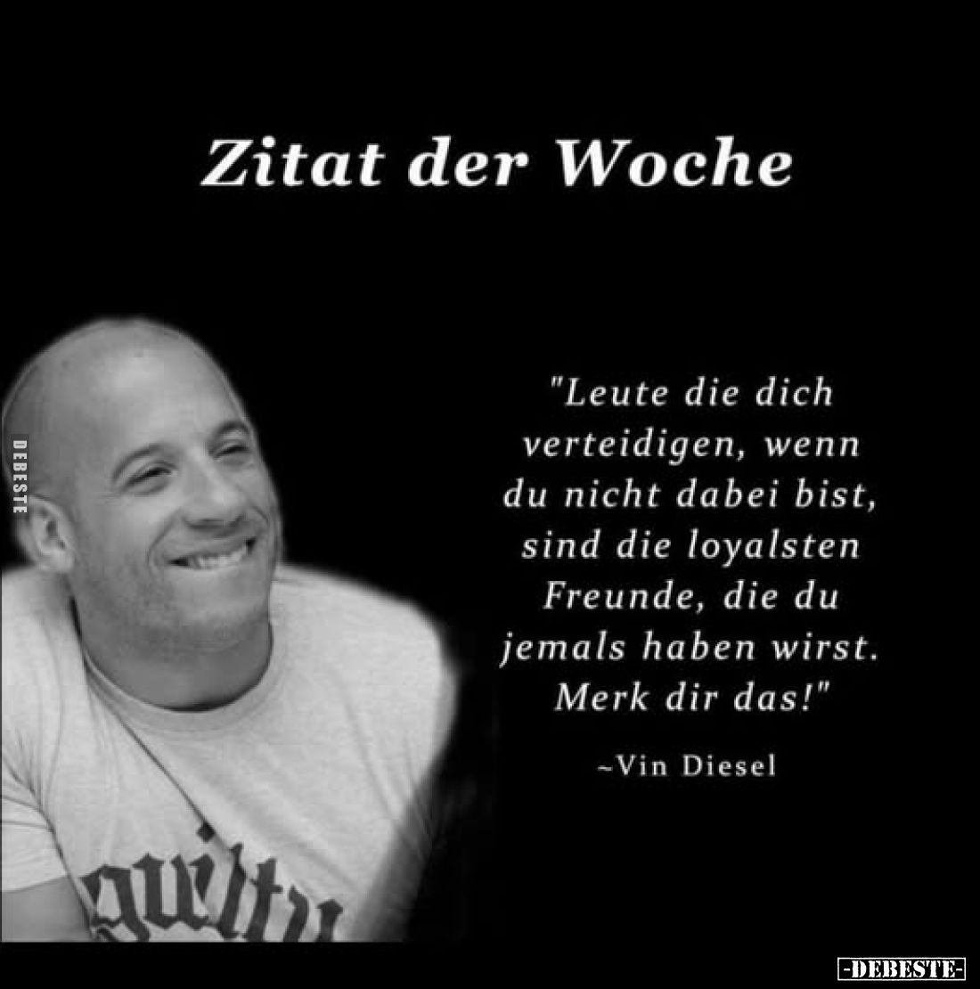 Zitat der Woche - "Leute die dich verteidigen, wenn du.." - Lustige Bilder | DEBESTE.de