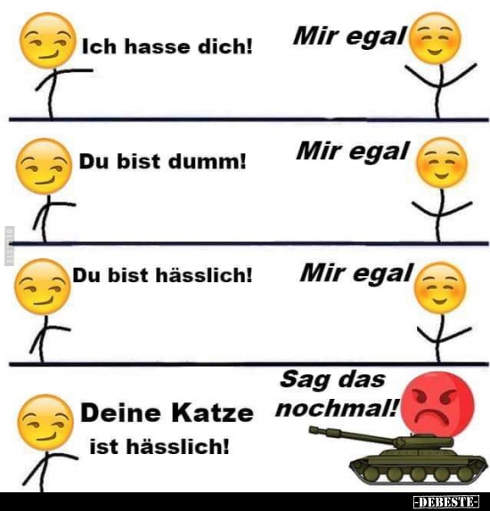 Eine Katze ist hässlich!..