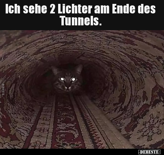 Ich sehe 2 Lichter am Ende des Tunnels... - Lustige Bilder | DEBESTE.de
