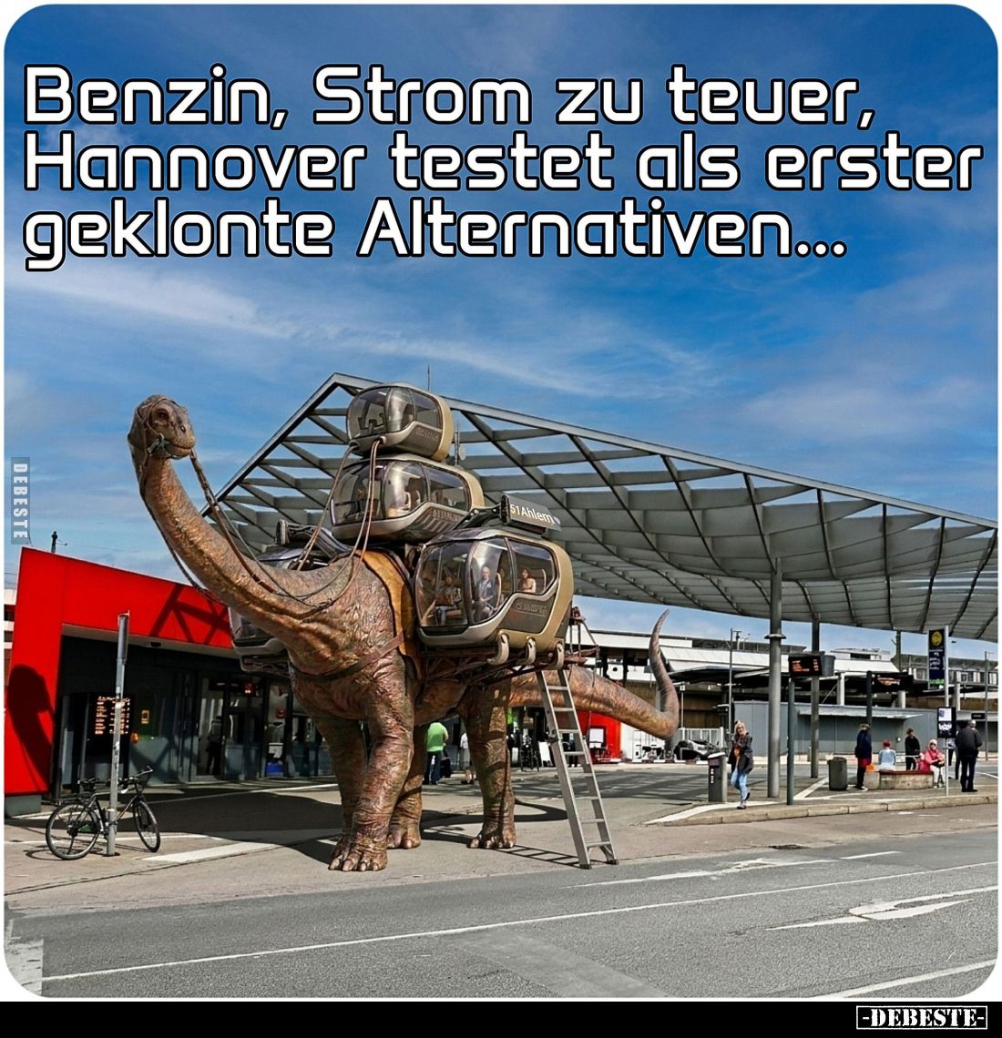 Benzin, Strom zu teuer,
Hannover testet als erster geklonte Alternativen...