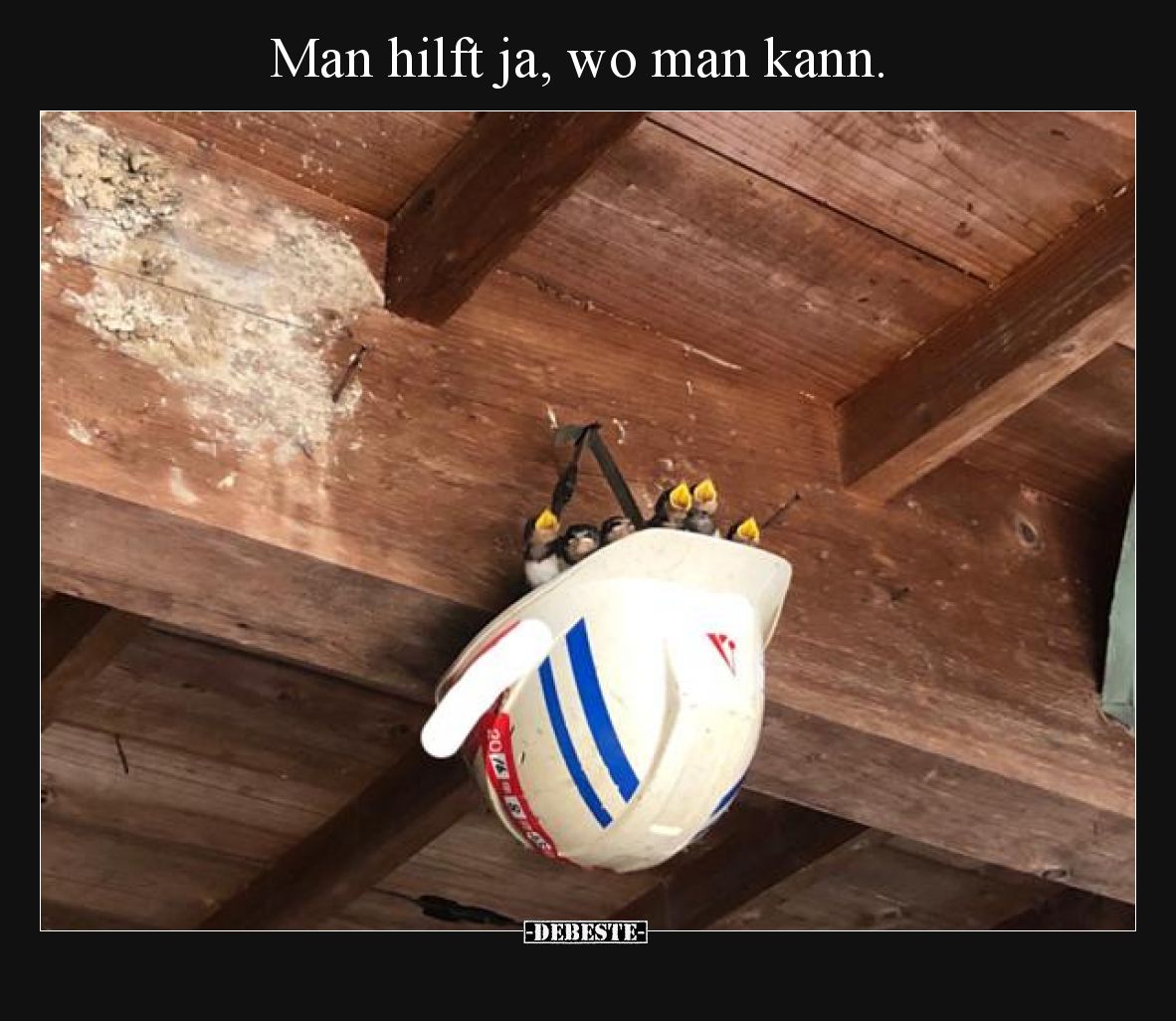 Man hilft ja, wo man kann.