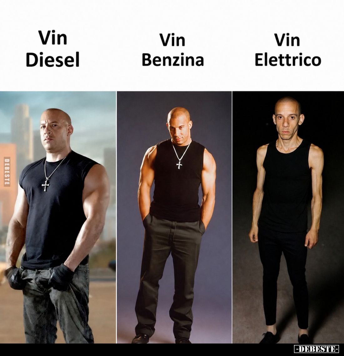 Vin Diesel. -
Vin Benzina. -
Vin Elettrico.