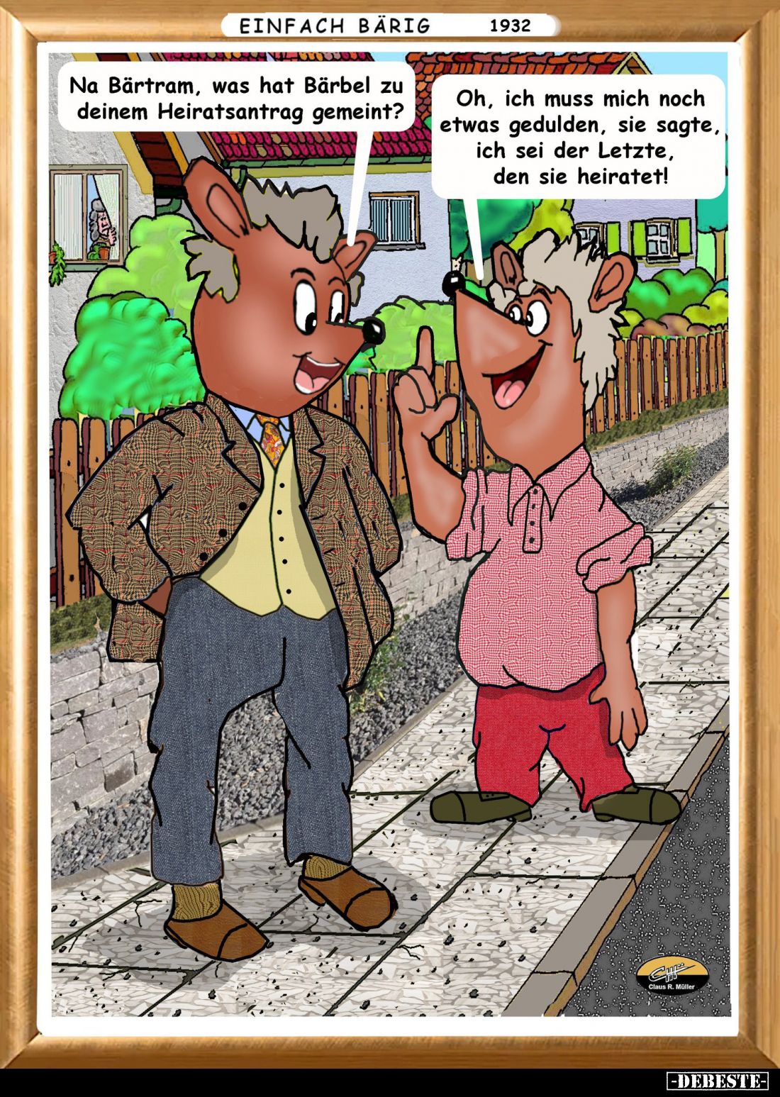 Na Bärtram, was hat Bärbel zu deinem Heiratsantrag... - Lustige Bilder | DEBESTE.de