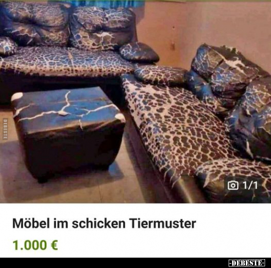 Möbel im schicken Tiermuster.. - Lustige Bilder | DEBESTE.de