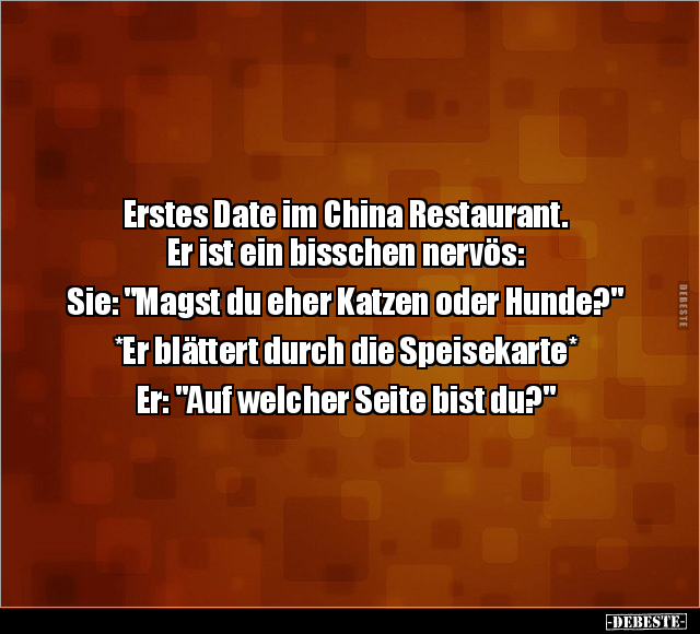 Erstes Date im China Restaurant.. - Lustige Bilder | DEBESTE.de