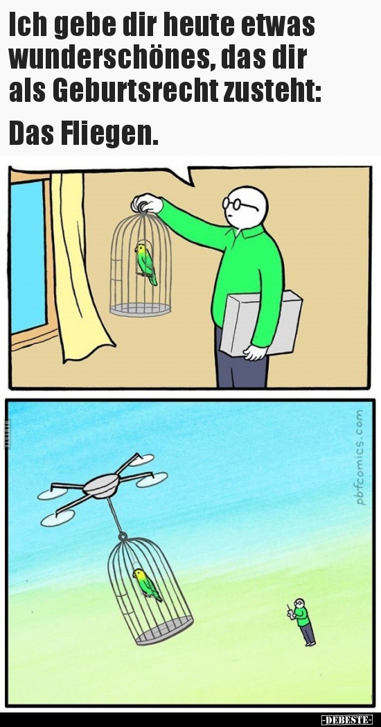 Ich gebe dir heute etwas wunderschönes, das dir als..