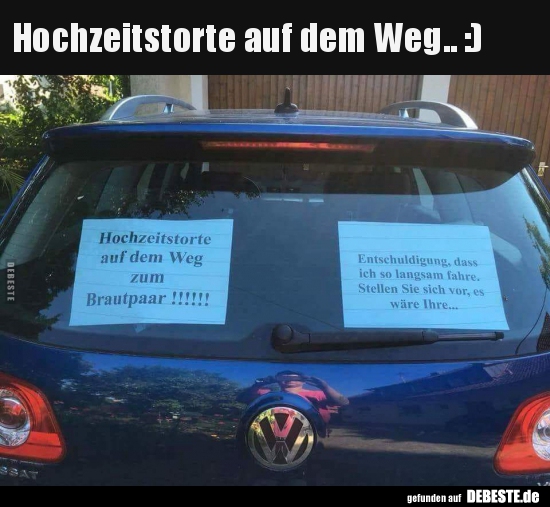 Hochzeitstorte auf dem Weg.. :)
