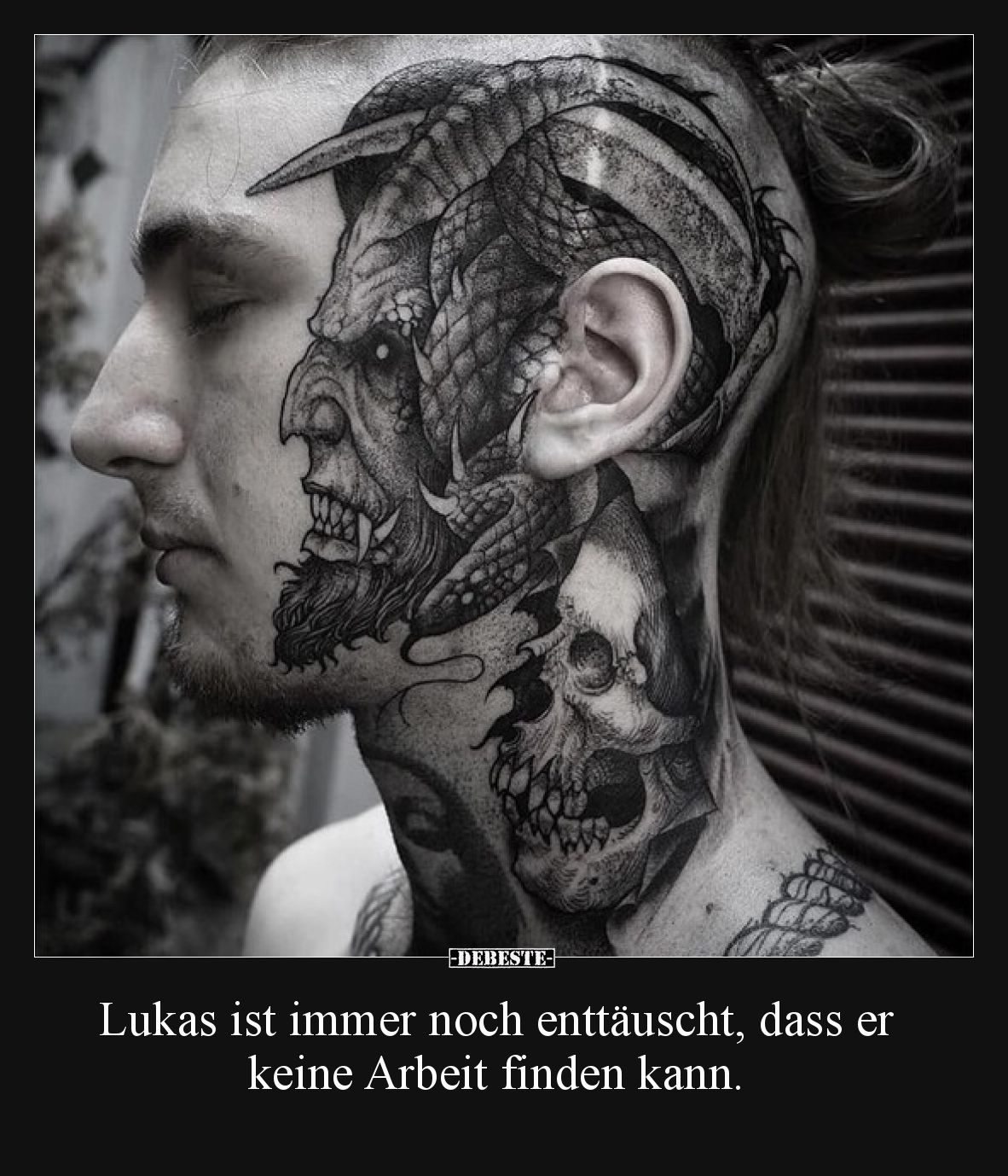 Lukas ist immer noch enttäuscht, dass er keine Arbeit finden kann.