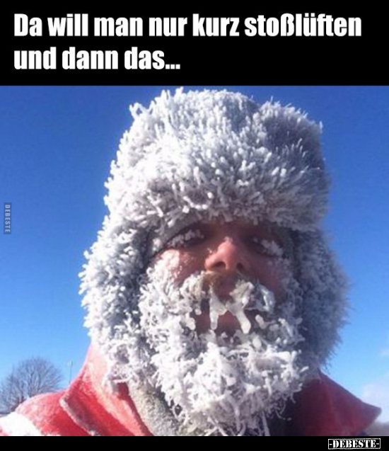 Da will man nur kurz stoßlüften und dann das...