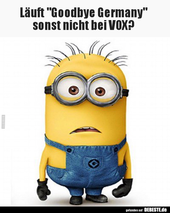 Läuft "Goodbye Germany" sonst nicht bei VOX?.. - Lustige Bilder | DEBESTE.de