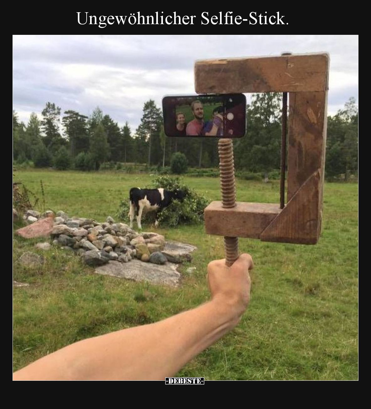 Ungewöhnlicher Selfie-Stick... - Lustige Bilder | DEBESTE.de