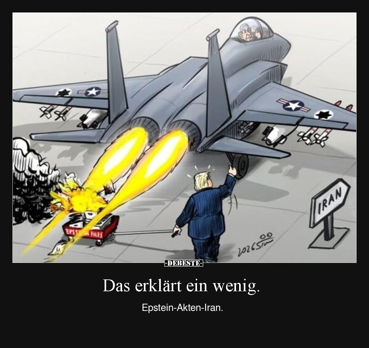 Das erklärt ein wenig. Epstein-Akten-Iran.