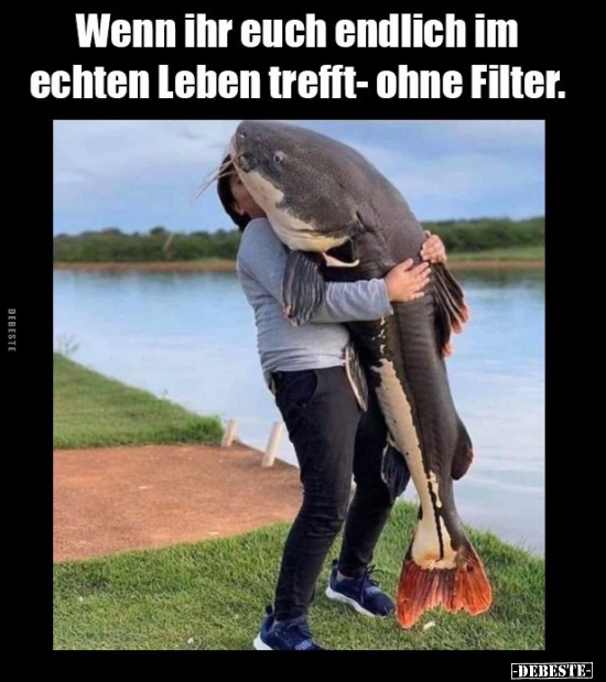 Wenn ihr euch endlich im echten Leben trefft- ohne Filter. - Lustige Bilder | DEBESTE.de