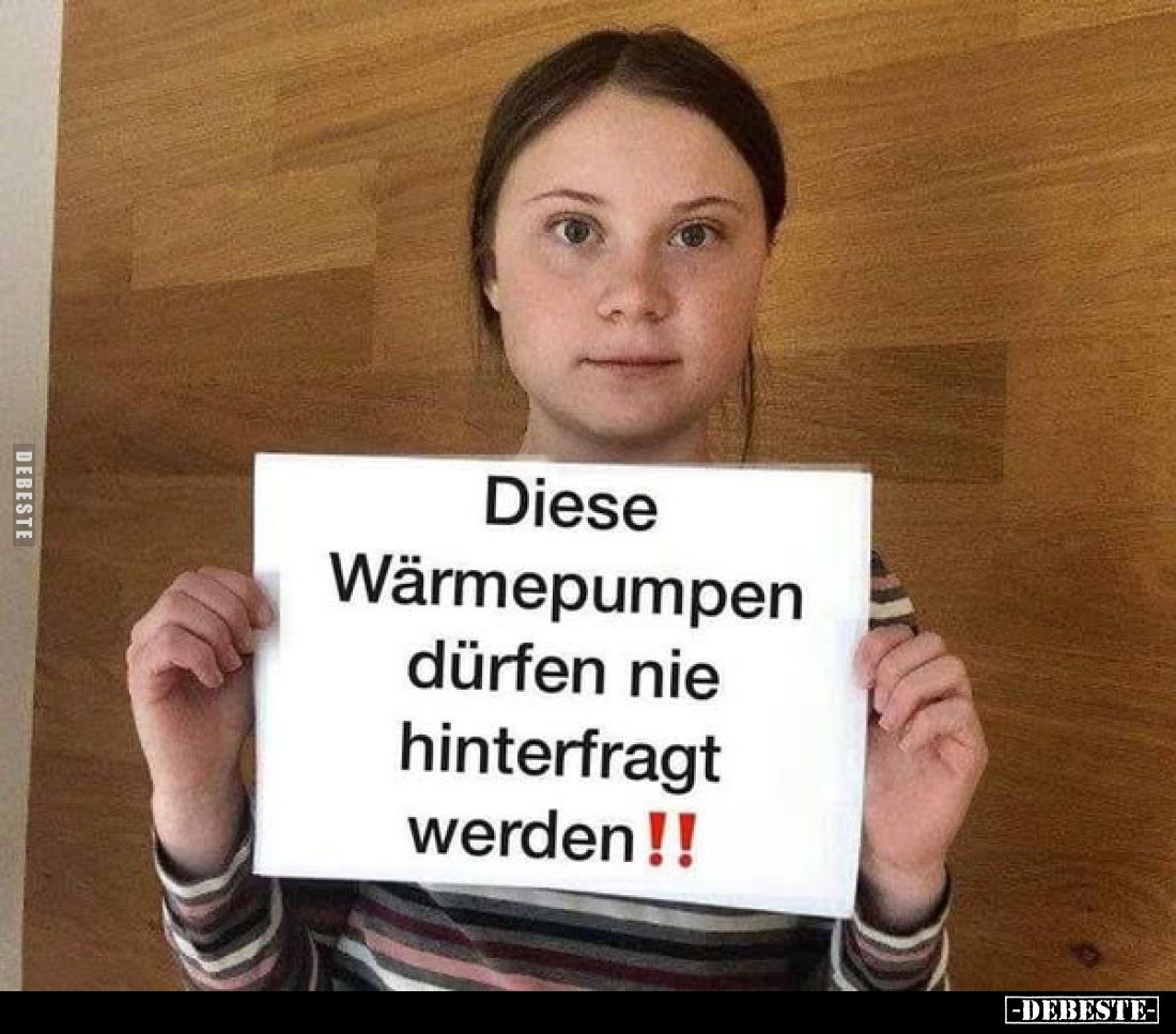 Diese Wärmepumpen dürfen nie hinterfragt werden!!!