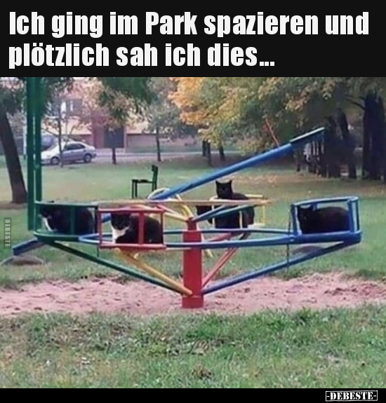 Ich ging im Park spazieren und plötzlich sah ich.. - Lustige Bilder | DEBESTE.de