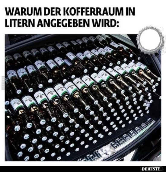 Warum der Kofferraum in Litern angegeben wird.. - Lustige Bilder | DEBESTE.de