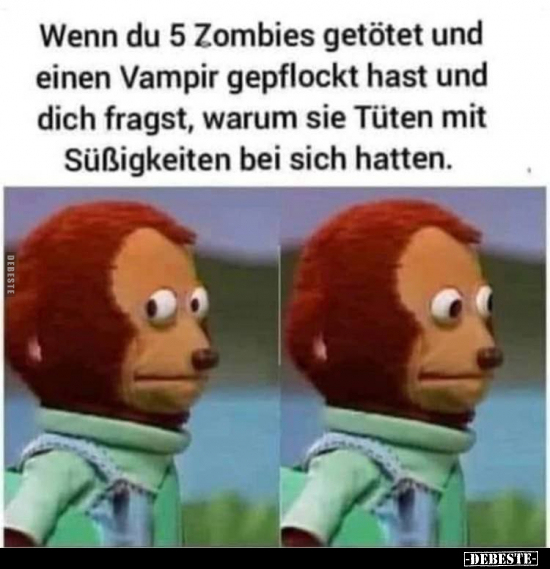 Wenn du 5 Zombies getötet und einen Vampir gepflockt hast.. - Lustige Bilder | DEBESTE.de