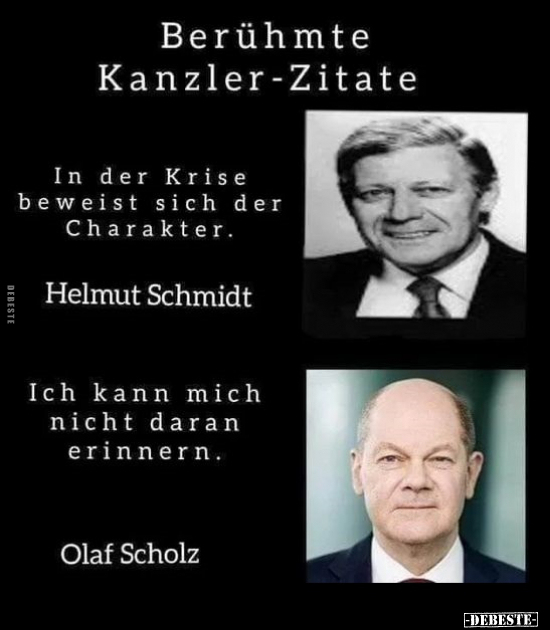 Berühmte Kanzler-Zitate.. - Lustige Bilder | DEBESTE.de