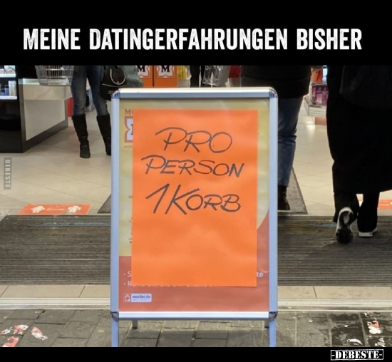 Meine Datingerfahrungen bisher.