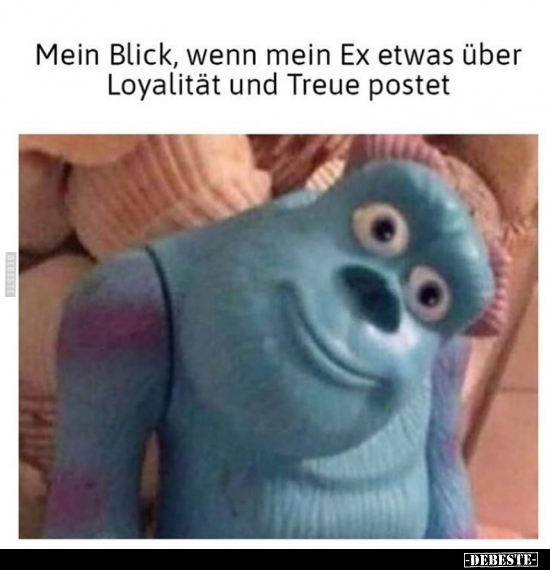 Mein Blick, wenn mein Ex etwas über Loyalität und Treue.. - Lustige Bilder | DEBESTE.de
