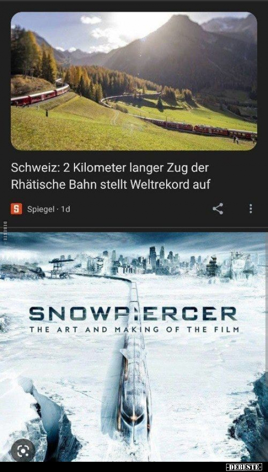 Schweiz: 2 Kilometer langer Zug der Rhätische Bahn stellt Weltrekord auf