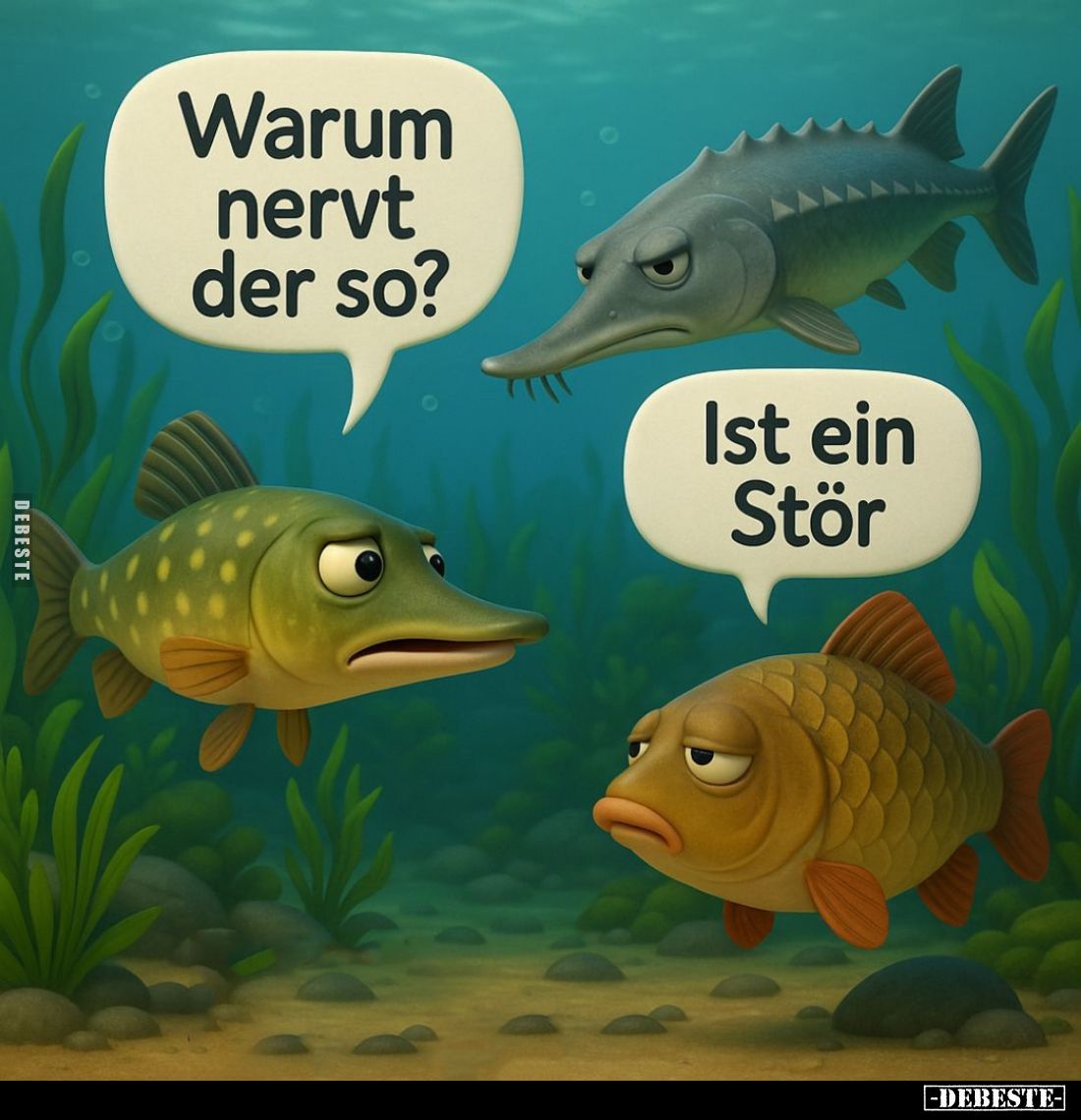 Warum nervt der so? -
Ist ein Stör.