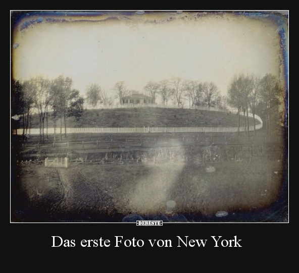 Das erste Foto von New York..
