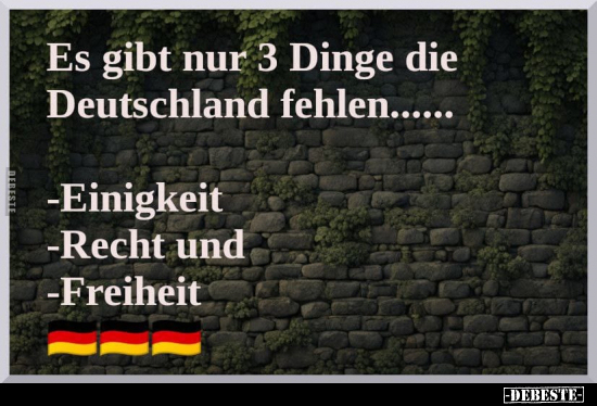 Es gibt nur 3 Dinge die Deutschland.. - Lustige Bilder | DEBESTE.de