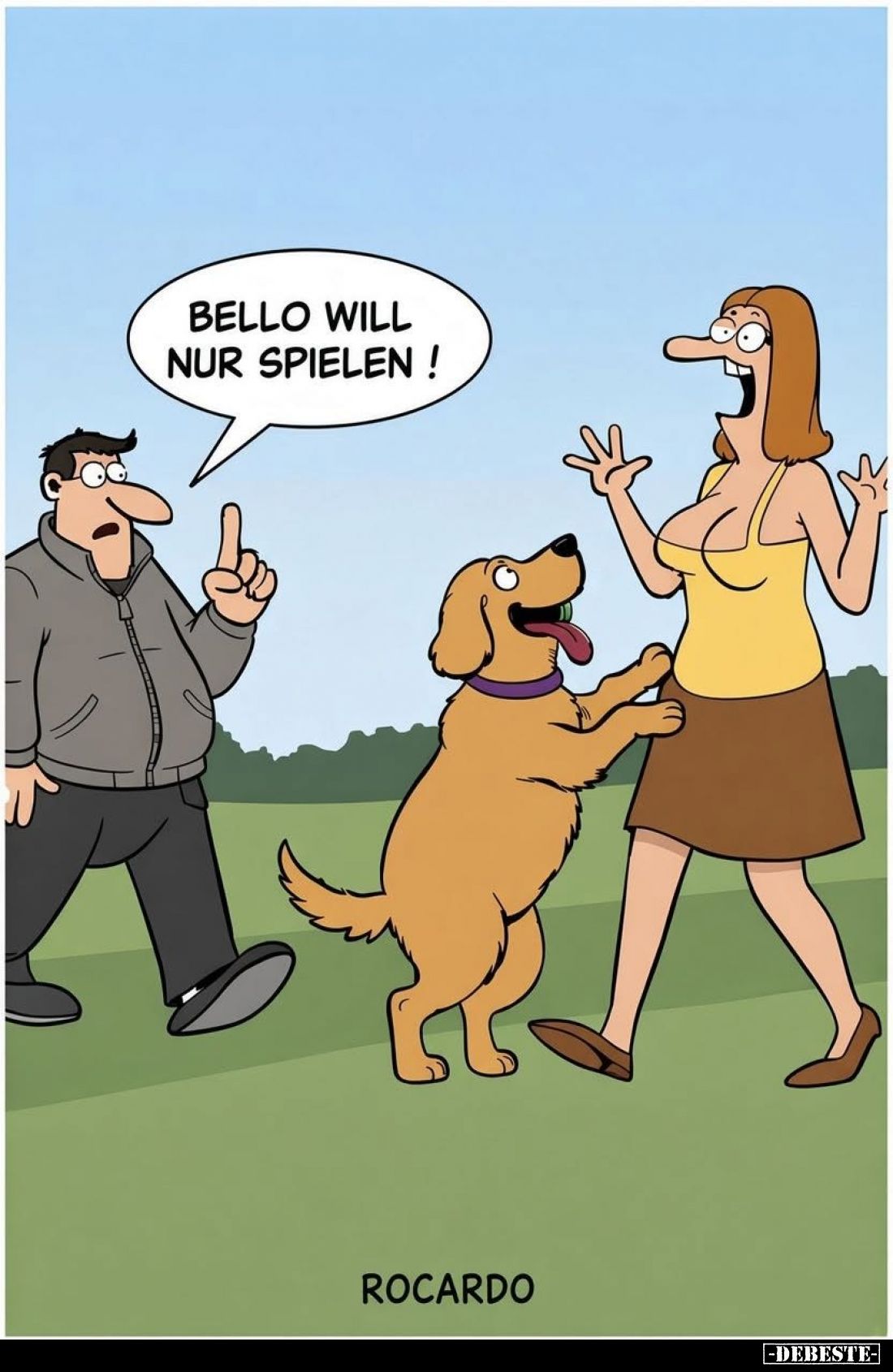 Bello will nur spielen!
