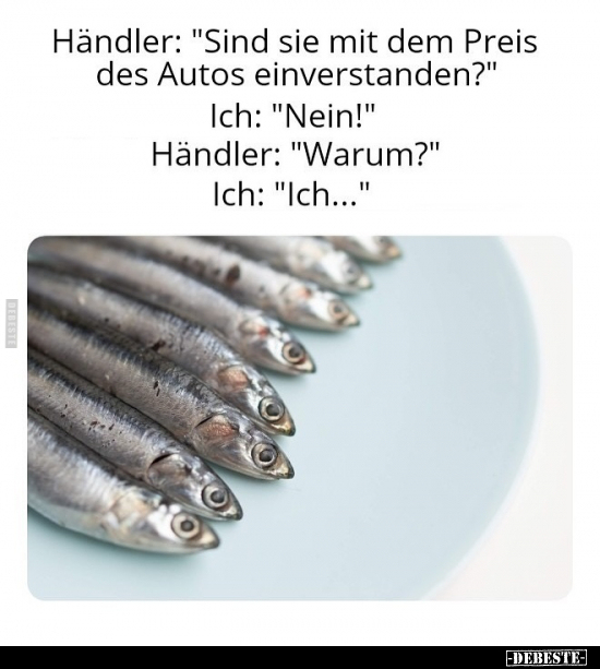 Händler: "Sind sie mit dem Preis des Autos einverstanden.." - Lustige Bilder | DEBESTE.de