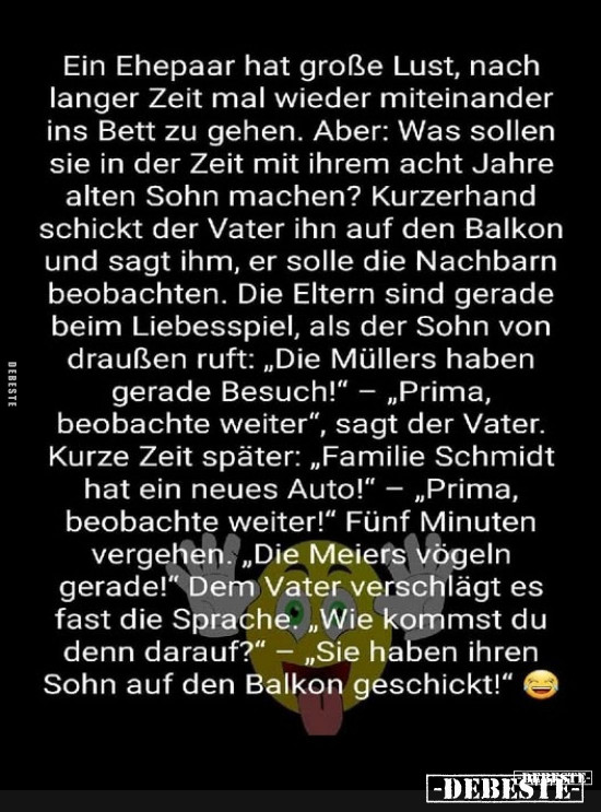 Sohn muss auf Balkon - Lustige Bilder | DEBESTE.de