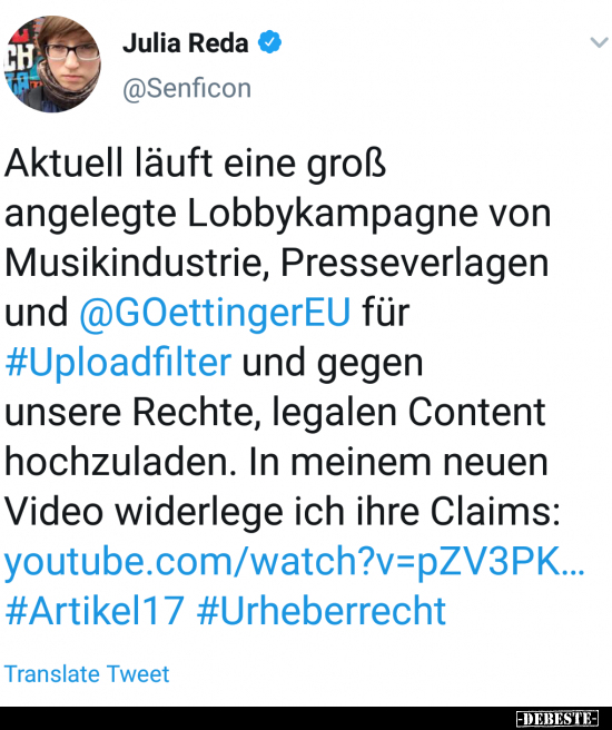 Aktuell läuft eine groß angelegte Lobbykampagne von..