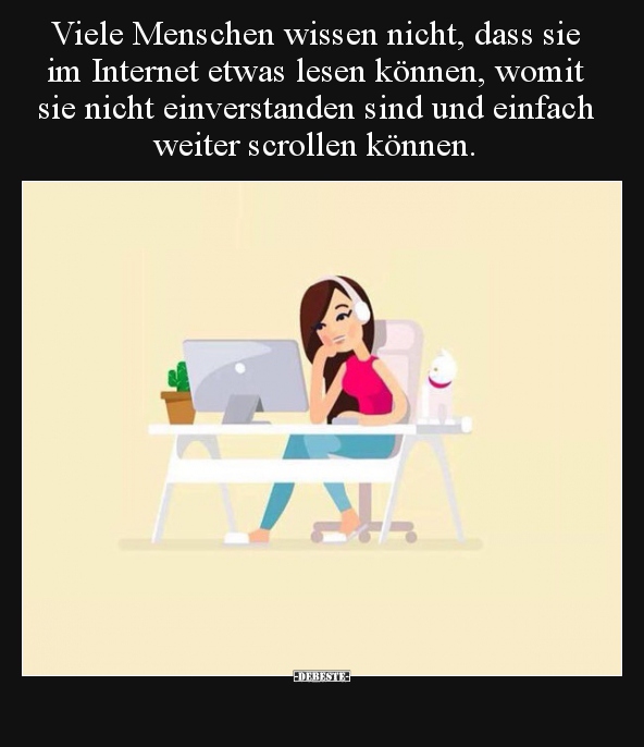 Viele Menschen wissen nicht, dass sie im Internet etwas..