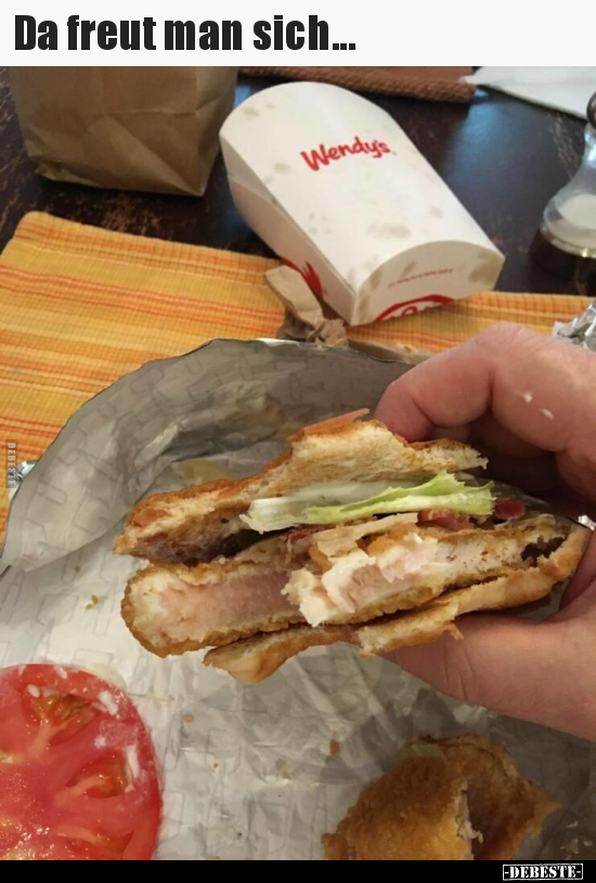 Da freut man sich...