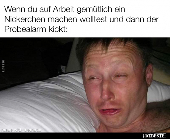 Wenn du auf Arbeit gemütlich ein Nickerchen machen wolltest.. - Lustige Bilder | DEBESTE.de