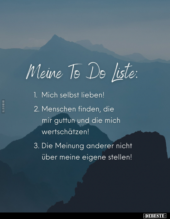 Meine To Do Liste: 1. Mich selbst lieben!.. - Lustige Bilder | DEBESTE.de